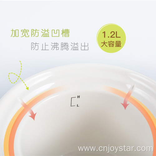 Rice cooker with inner ceramic pot